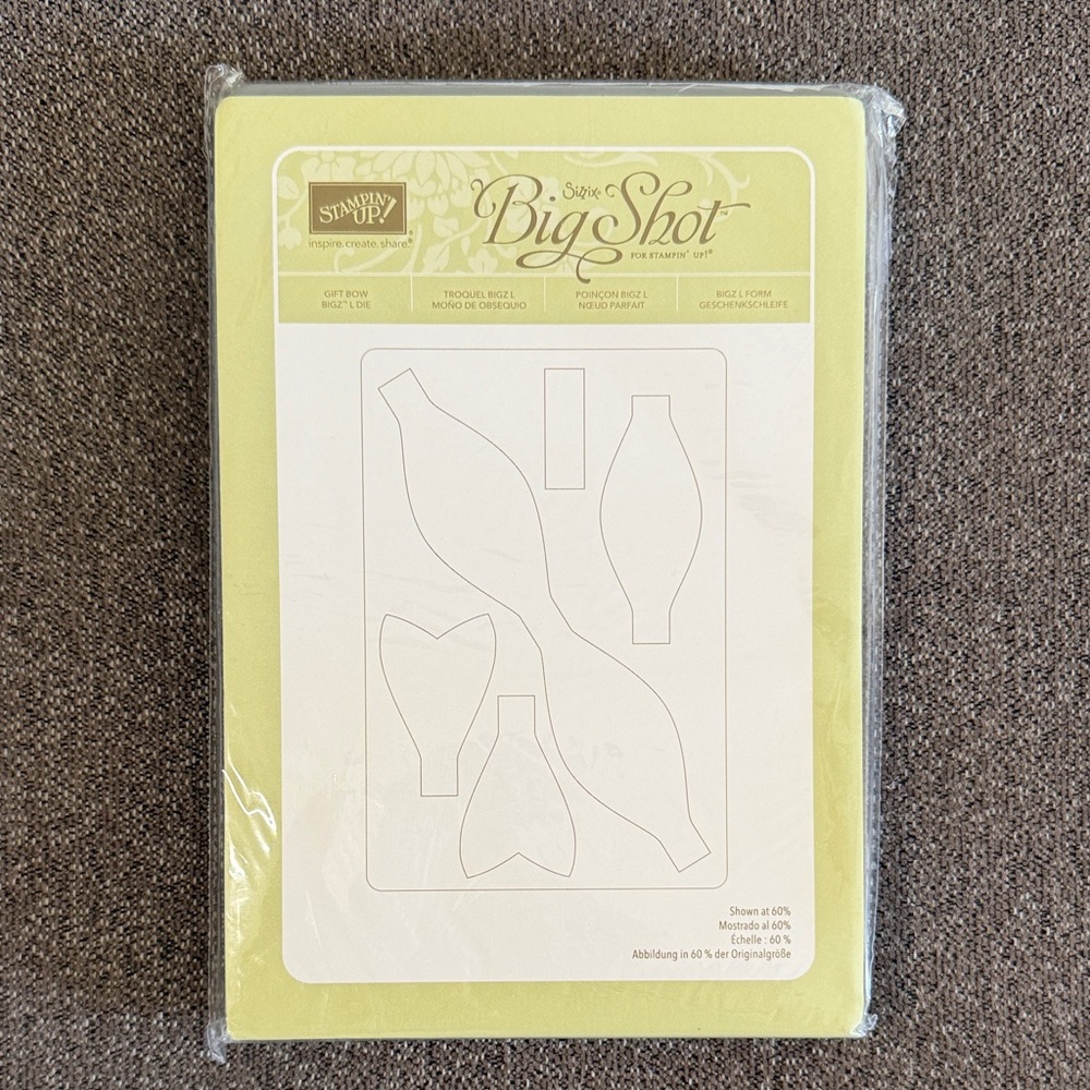 Stampin Up! Sizzix Big Shot Gift Bow Bigz L Die model 129977 NEW